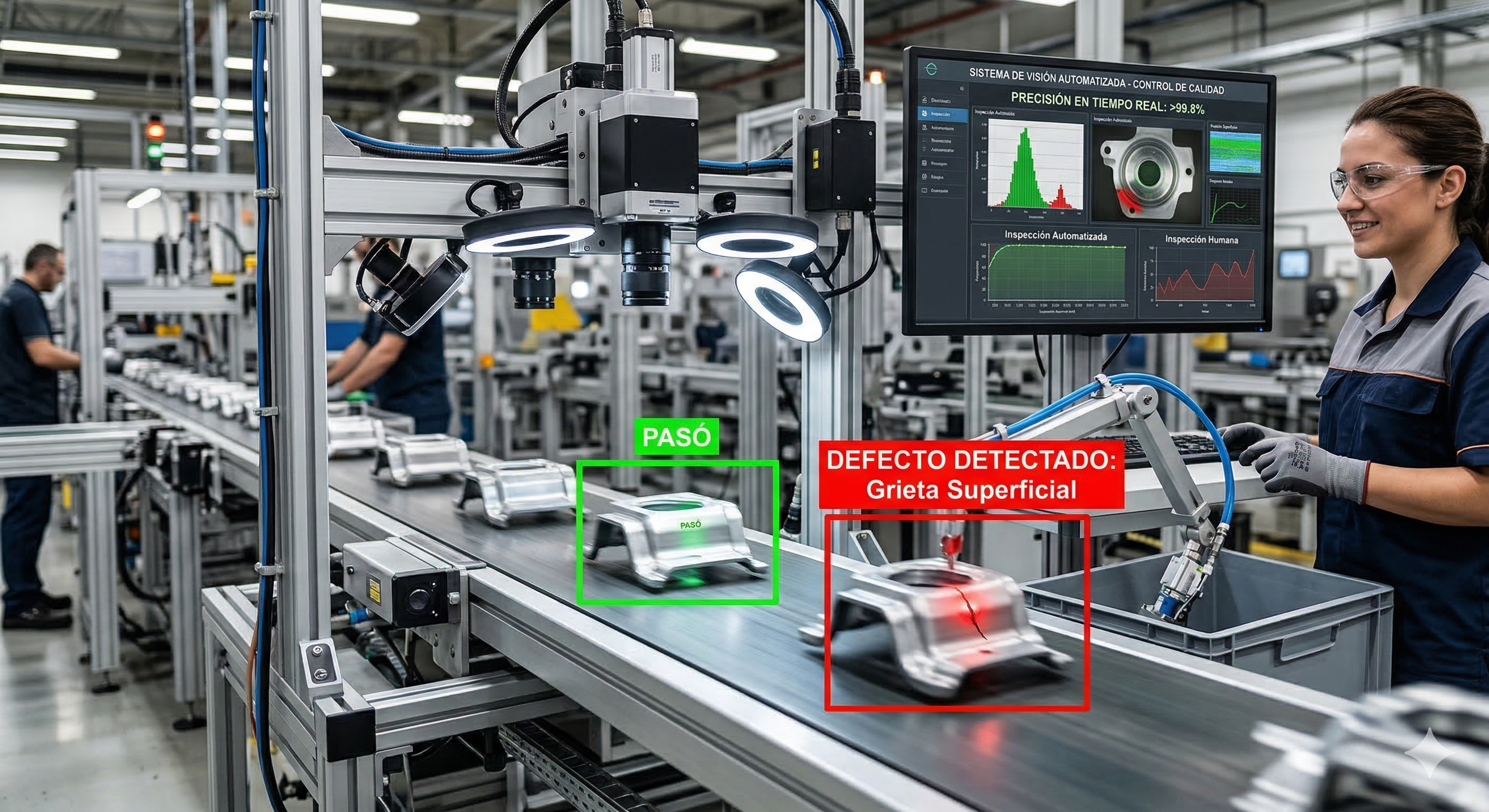 Sistema de visión automatizada para control de calidad en línea de producción
