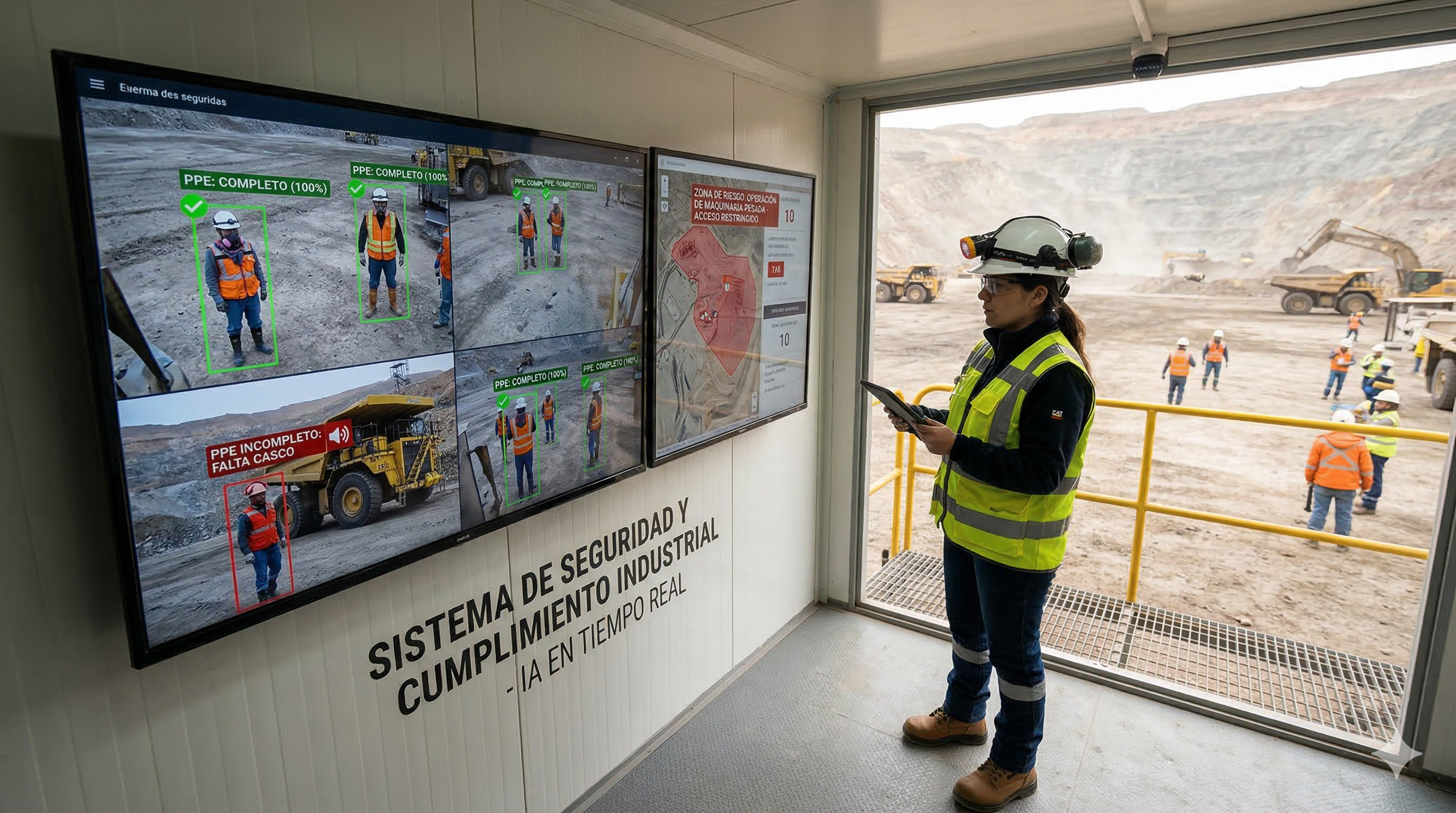 Sistema de seguridad y cumplimiento industrial con IA en tiempo real