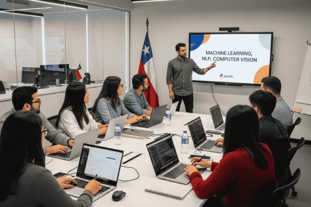 JhedAI capacitaciones IA Chile formación machine learning NLP visión por computadora