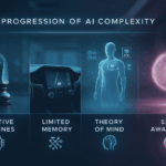 Clasificación cuatro tipos inteligencia artificial Hintze progresión complejidad
