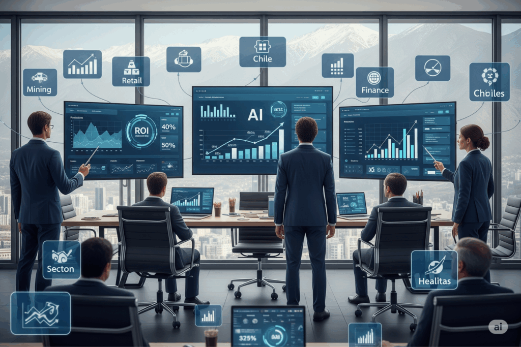 Implementación Sectorial IA Empresas Chile Resultados ROI 2025
