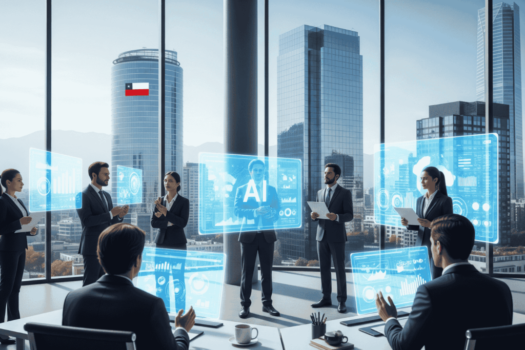proveedores ia chile ecosistema empresarial santiago corporativo naciona
