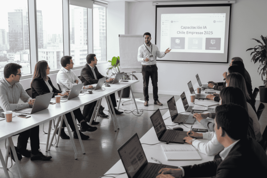 Capacitación IA Chile Empresas con instructores y profesionales en Santiago