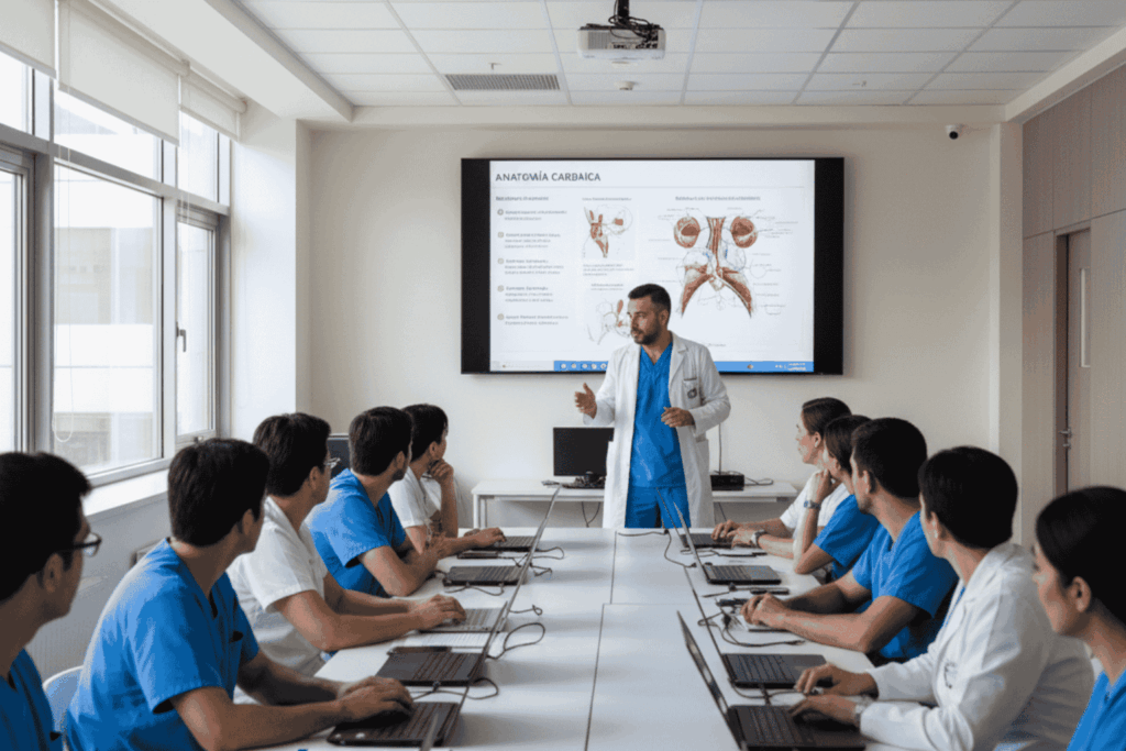 Profesionales en capacitación sobre visión por computadora IA en Chile