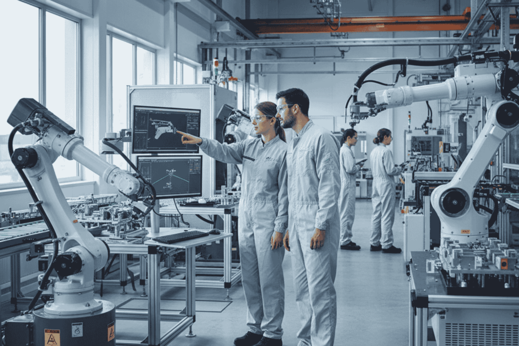 Equipo técnico de JhedAI desarrollando modelos de visión por computadora IA en Santiago de Chile