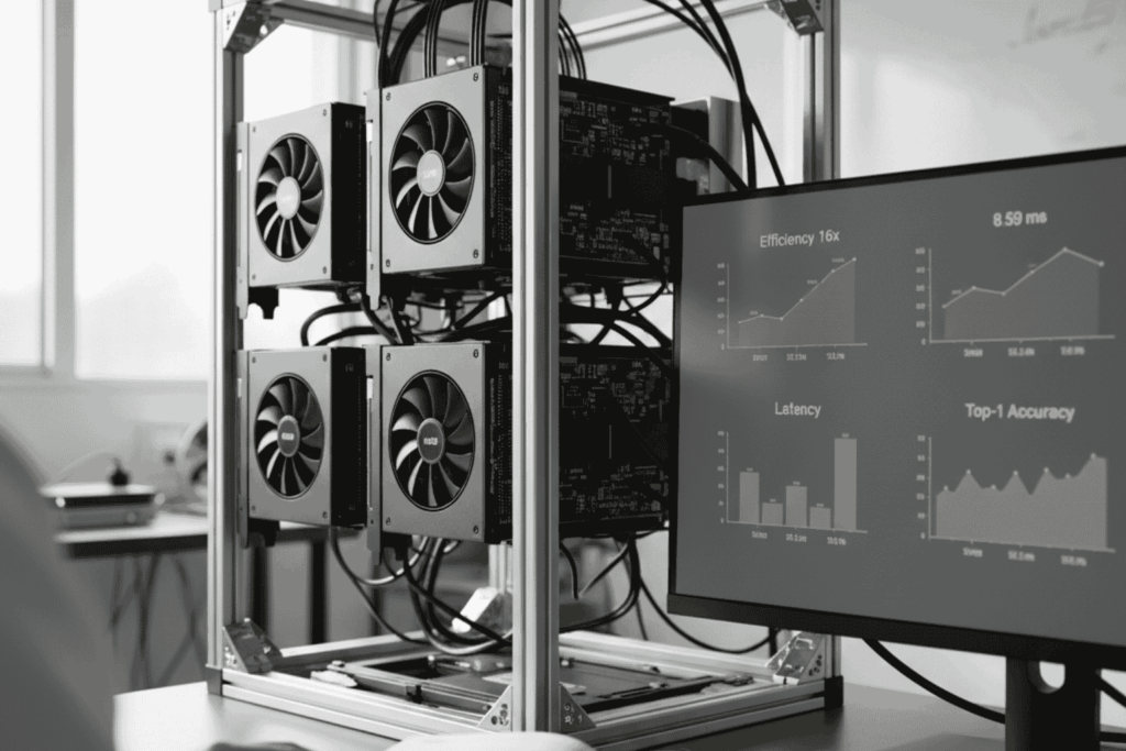 Sistema experimental MACD-Prime-AMQL validando el Lenguaje Cuántico IA en un clúster GPU desarrollado por JhedAI en Chile.